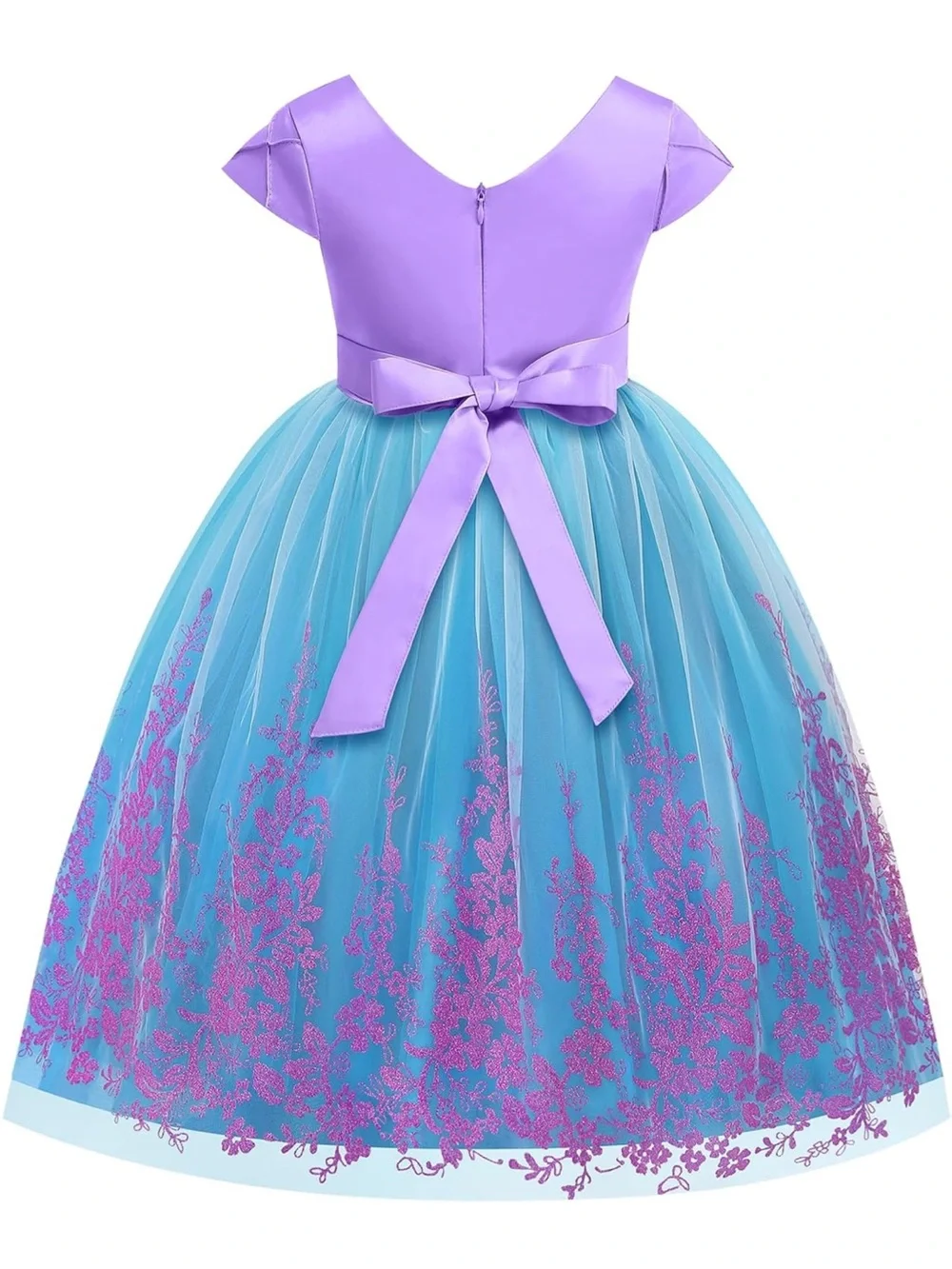Lavender & Teal Mermaid Shell Costume Dress for Kids 3T